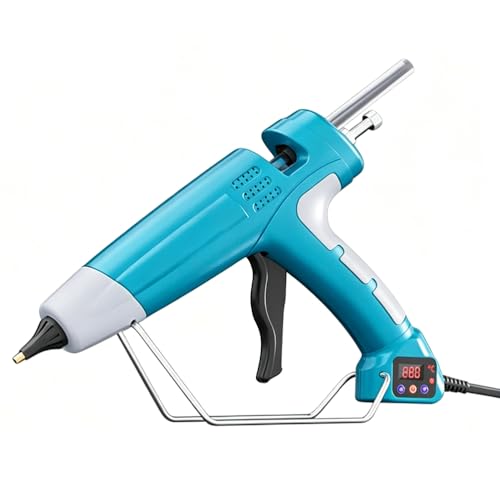 Xiaojuandm 500W Full Size Industrialt Glue Gun, Professional Digital Temperature Control, 60S Fast Preheating, Professional Grade Hot Glue Gun for Carpentry, Repairs & Remodeling