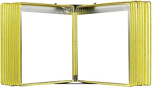 UMJIGF Wall-mounted display file rack, A4 size,Yellow