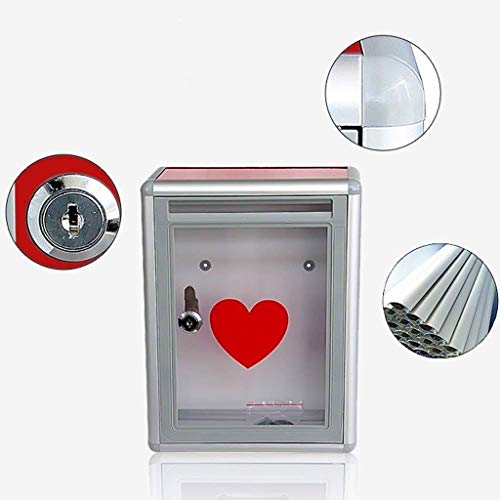 Transparent Mailbox - Donation Box Suggestion Box Letter Box （21.5 * 10.5 * 28.5cm）