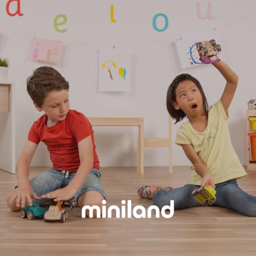 Miniland Translucent Conexion Set of 56 Pieces in 2D Polygons for Children from 5 to 7 Years