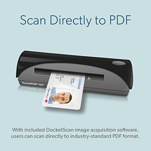 DocketPORT 667 Simplex Card Scanner (DP667-BCS) with DocketSCAN Business Card
