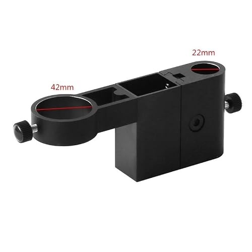 Microscope Accessories Kit Aluminum Alloy Adjustable Focusing Bracket Holder Table Stand 42mm 50mm for USB Video Microscope Camera Microscope Slides(2)