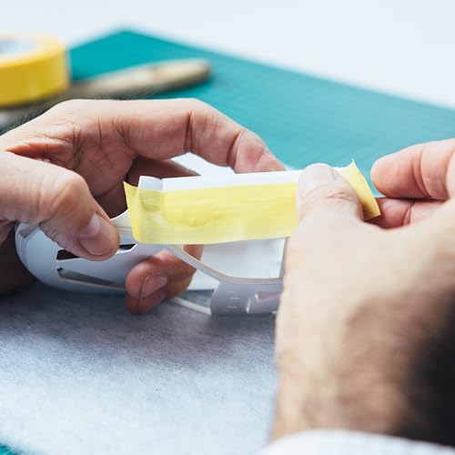 PSBM White General Purpose Masking Tape, 16 Rolls, 4.3 Mil Thick, 2.83 Inch Wide, 60 Yards Per Roll, Total 960 Yards, for Painting, Crafting, School Stationery, Arts & Home Use