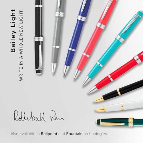 Cross Bailey Light Rollerball Pen, Polished Green, Medium Point, Black Ink