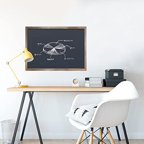 Magnetic Chalkboard Rustic Framed Blackboard Wall Hanging Chalk Board for Home, Office, Restaurant Menu Sign (Size : 50x70cm)