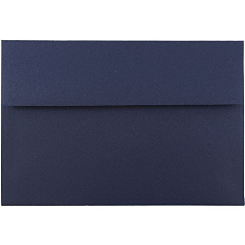 JAM PAPER A8 Premium Invitation Envelopes - 5 1/2 x 8 1/8 - Navy Blue - Bulk 500/Box