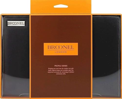 Broonel - Profile Series - Black Leather Laptop Case Compatible with Dell Latitude 3540 15.6" Laptop