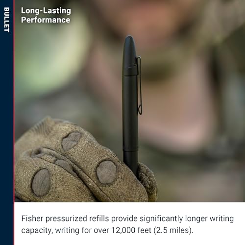 Fisher Space Pen Matte Black Pressurized Ballpoint Bullet Pen