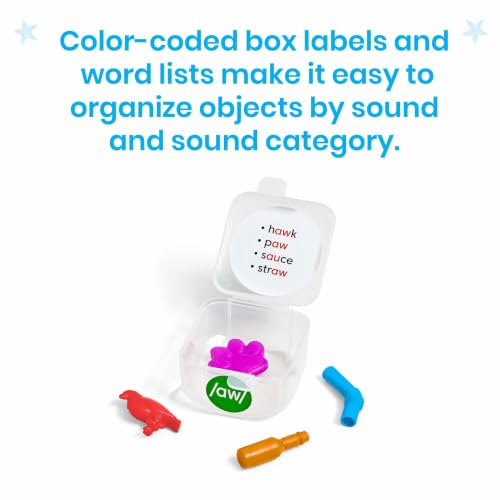 hand2mind Mini Object Phoneme Toolboxes, Phonics Manipulatives, Ages 3+