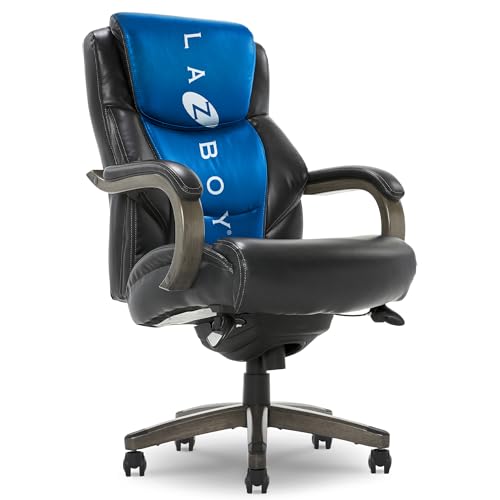 La-Z-Boy Big and Tall Executive Office Chair Lumbar Support, Leather Chair