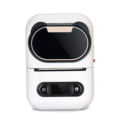 UIOLCFG Portable BT Label Maker Thermal Printer with Rechargeable Battery Compatible with iOS Android Smartphone