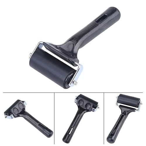 NRFJFOP 4Pcs Rubber Brayer Roller Printing 2.36 Inch Glue Paint Brush Anti Skid Tape Construction Tool