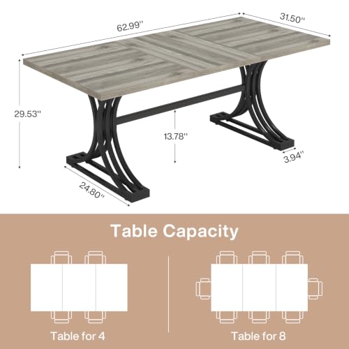 Tribesigns 5FT Small Conference Table for 4 to 6, Modern Meeting Table
