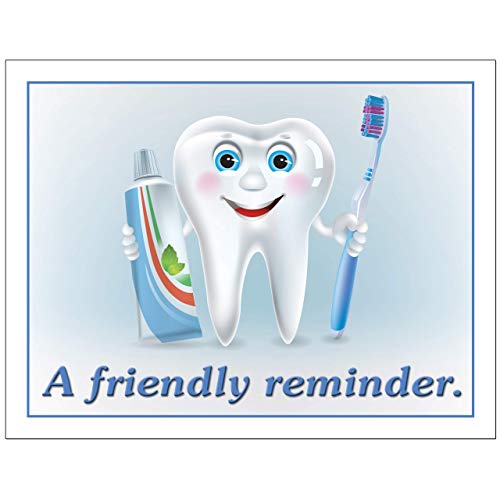Dental Laser Appointment Reminder Postcards with Personalizable Backs. 4 Cards Micro Perforated for Tear-Off at 4.25" x 5.5" on an 8.5" x 11" Sheet of 8 Pt Card Stock. (1000)