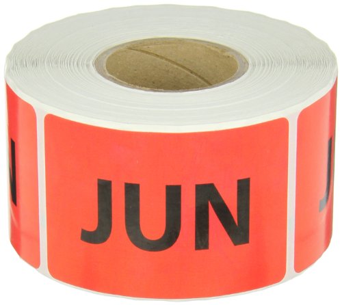 Tape Logic Pre-Printed Months of The Year Inventory Rectangle Label, Legend "MAR", 6" L x 3" W, White (DL6742)