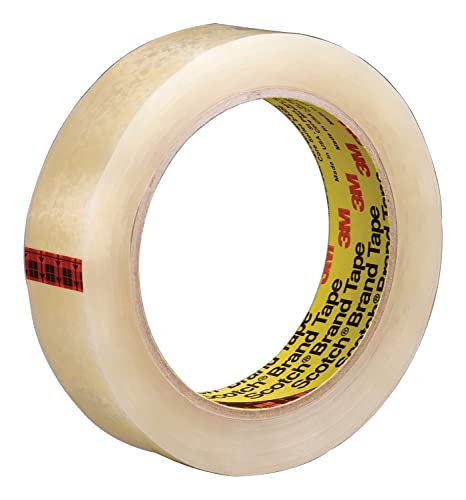 3M Scotch Light Duty Packaging Tape 600 Clear High Clarity, 1 in x 72 yd