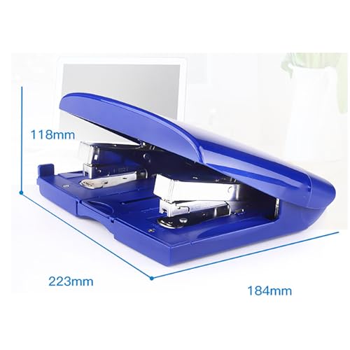 Double Head Stapler, A4/A3/16K/18K Office Desktop Staplers, 50 Sheets Binding Thickness and 0-58mm Adjustable Paper Feed Depth, Save Space and Labor-Saving, for Factory, Office and Home