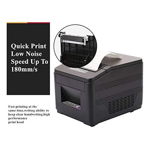 HBCDAAQ Kitchen Receipt Printer 160mm/s High Speed 80mm for Supermarket Cashier Small Bill Issuing Machine UBS+Network Port