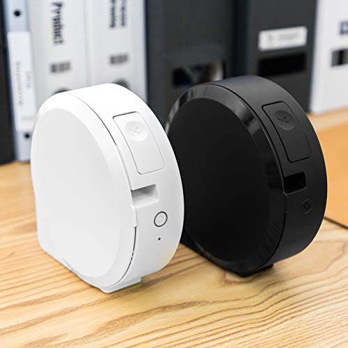 UIOLCFF Portable Label Maker Printer Thermal Transfer Manual Cutting 180dpi BT Connection with APP Multiple Languages
