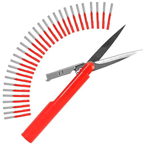 JubileeYarn TSA Compliant Pen-Style Portable Travel Scissors Bulk Pack - Red - 30 Scissors