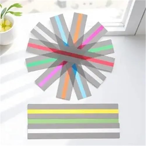 Guided Reading Strips 32-Pack Guided Reading Strips, Colored Overlay Bookmarks to Enhance Speed & Retention