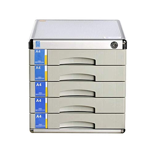 AFPSDLFJDLS File Manager- File Folder Racks Holders Locked Drawer File Cabinet Multi-Layer Desktop Finishing File Rack Office Storage Box