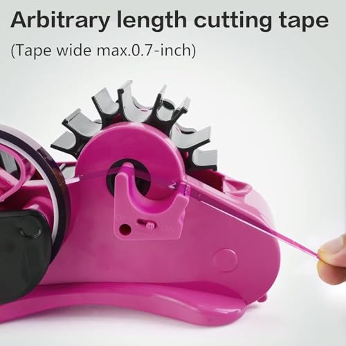 3pcs Portable Tape Dispenser, Clear Tape Cutter with Pen Slot, Multi-Roll Storage Slot,for Office School and Warehouse (Green)