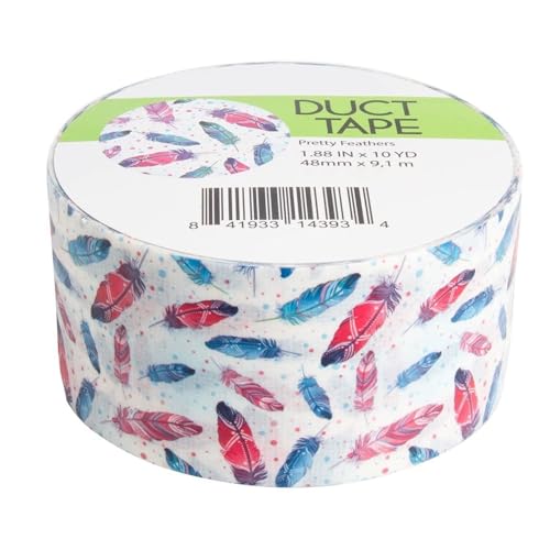 Simply Genius Decorative Patterned Duct Tape - Vision Board Supplies & Scrapbooking - Colored Masking Tape & Arts & Crafts Supplies - 1.88 in x 10 yd, 12 Pack