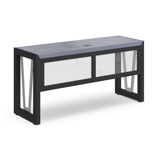 NBF Credenza Office Furniture, 60" W Office Workstation, Gray