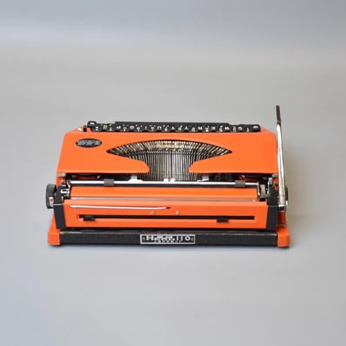 VHUYGK Hero Mechanical Manual Typewriter,English Typewriter with Original Carrying Case,Smooth Keys for Easy Typing Manual Typewriter Ideal for Writers, Collectors, and Children's Gifts(03)
