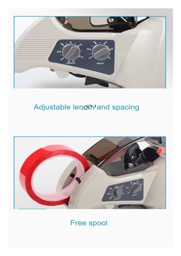 Automatic Tape Dispenser, Automatic Tape Cutting Machine, Paper Dispenser Adhesive Cutter Packaging Machine, Tapes Slitting Machine 60mm Width Tools,Office,Warehouse,Retail Store