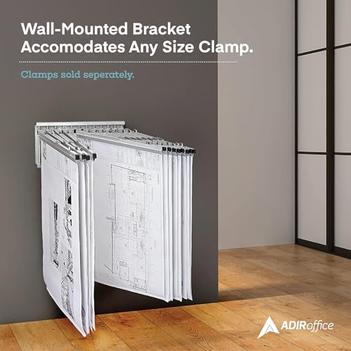 AdirOffice Steel Hanging Wall File, For Blueprint & Large-Format Files, White
