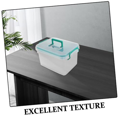 gklwVSlwv Storage Bins，Plastic Bins ，Capacity Transparent First Aid Box with Handles for Home and Emergency Use Multi Functional Medical