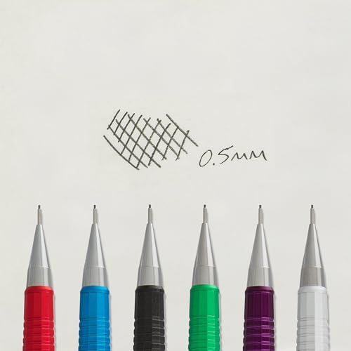 Pentel Sharp Mechanical Pencil, (0.5mm), Metallic Red Barrel, Box of 12 (P205MB)