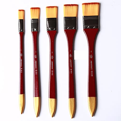 ERoomQ Nylon Brush Stick 5 Oil Painting Water Chalk Brush Paint Acrylic Brush Art Supplies Painting Pen