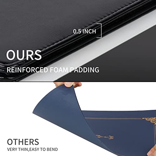 20 Packs Custom Certificate Cover Award Presentation Folder with Plastic Protector