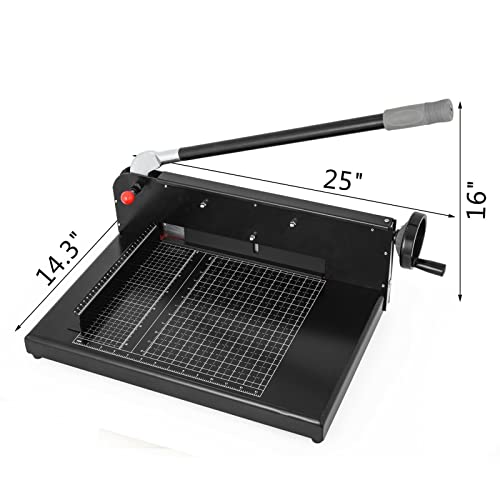 UHRLGHS 12/17 Inch Manual Paper Cutter Guillotine Trimmer Heavy Duty 300-500 Sheets Shredder for Factory School Office Accessories,12 Inch 300 Sheets
