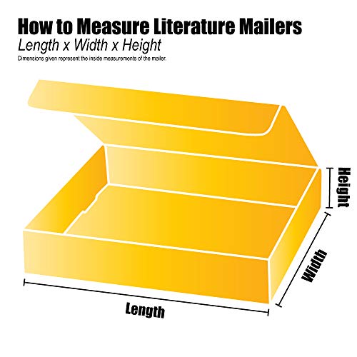 Top Pack Supply Literature Mailers, 14 1/4" x 11 1/4" x 2", White (Pack of 50)