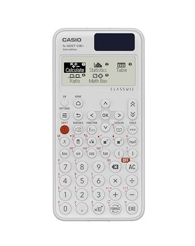 Casio fx-85GTCW+ Scientific Calculator White (UK Version) - Upgrade from Previous fx-85GTCW Model