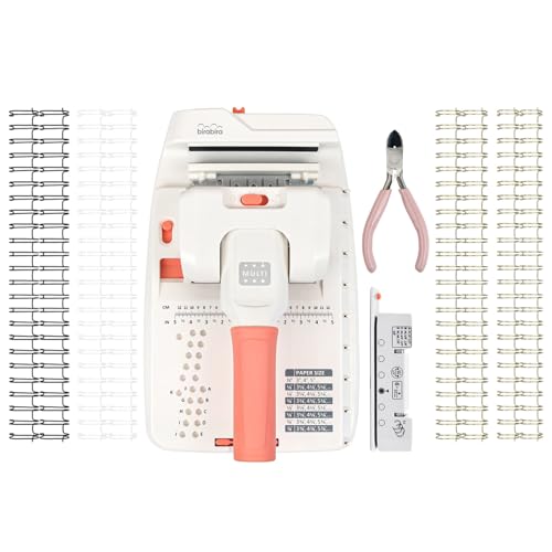 Bira Punch & Binding Tool, Book Binding Machine, Spiral Binding, Wire Binding, Book Binder Machine for Bookbinding, Book Making, Spiral Book (Punch and Binding Kit)