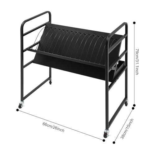 Pinelicorn 16-Device Mobile Charging Station, Mobile Open Charging Cart Station with Wheels, Mobile Storage Cart for iPads,Chromebooks & Laptop Computers (1)