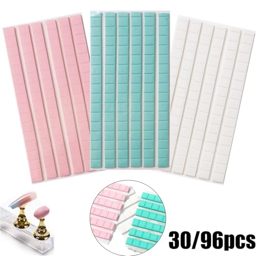 Adhesive Sticky Tack Putty 96pcs*4 Drill Glue Clay Strong Adhesiveness Mud,Diamond Painting Tools(White 96pcs*4)