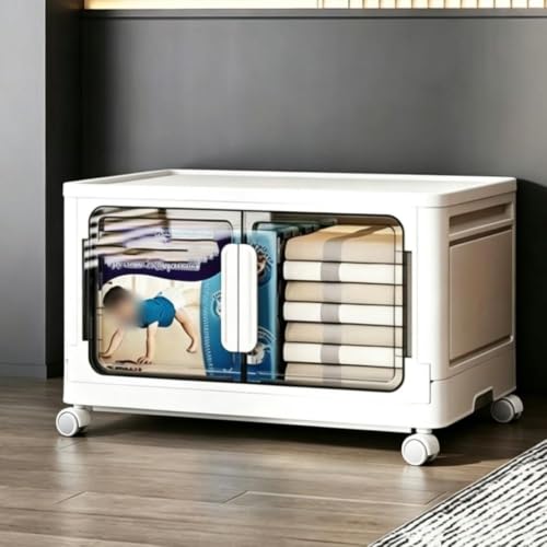 NQRTGFB Multi-Level Stackable Storage Bins with Wheels, Modular Locker Organizer(13.0 * 23.6 * 13.8in)