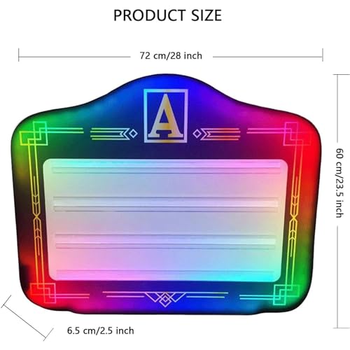 Fablestoryem Handheld LED Letter Bottle Presenter,Color Letter Billboard,Luminous Handheld Sign for Bottle Service，Light Box Sign with Letters Numbers，Perfect for Club,Night Club,Party,Bar,B