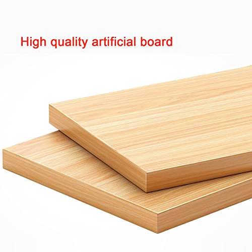 Bookcase Desktop Bookshelf Organizer Wood Countertop Bookcase Storage Display Rack Office Supplies Desk Organizer Desk Organizer Literature Photo Display Rack, Light Brown Modern(L60xD20xH60cm)