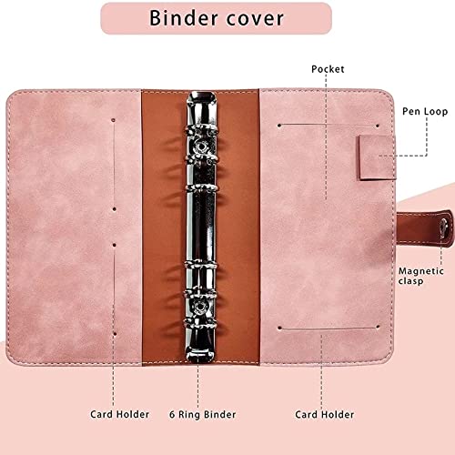 TEDILUVI 29PCS A6 Budget Planner Organizer Binder with Envelopes,Money Saving with Pouches
