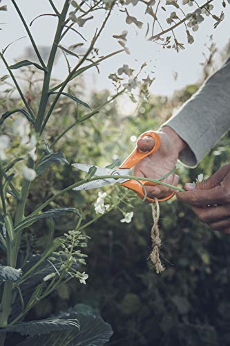 Fiskars Universal Scissors S92, Length: 18 cm, Stainless Steel Blade/Plastic Handles, Classic, Orange, 1000555