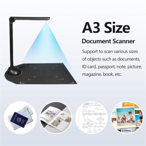 A3 Document Camera Scanner, HD 16 Mega-Pixels