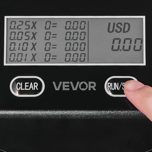 VEVOR USD Coin Sorter, Coin Counter Machine for Sorting ¢1 ¢5 ¢10 ¢25 Coins
