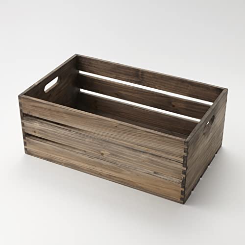 American Metalcraft WTV20 Wooden Crate, Vintage, 20 ½" L x 12 ½" W x 8" H